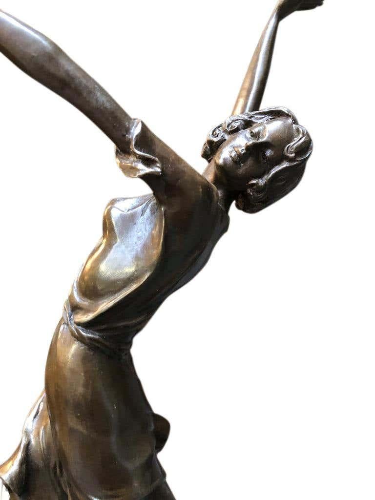 Art Deco Style Bronze Dancer by Bruno Zach, 20th Century 2