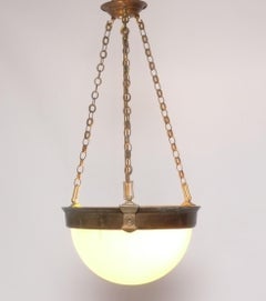 Art Deco Style Bronze Finish Chandelier Pendant Light 27" x 13.5"