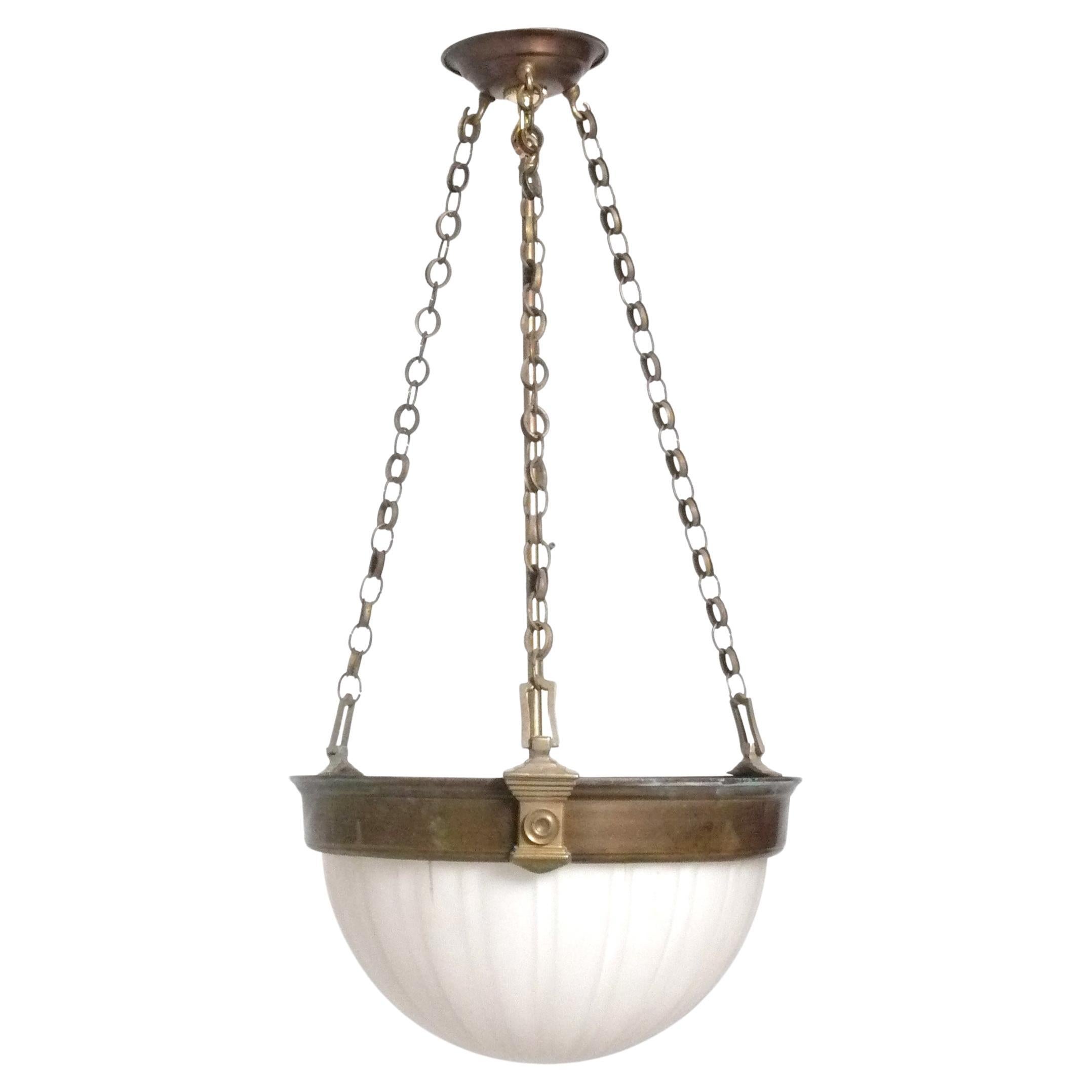Art Deco Style Bronze Finish Chandelier Pendant Light 27