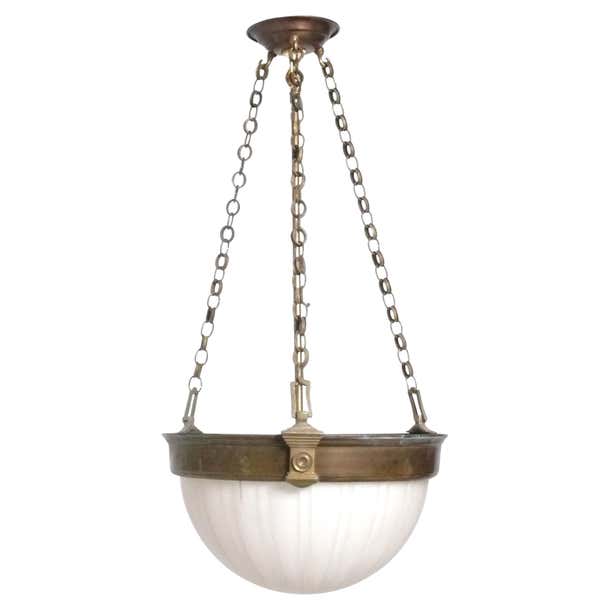 Art Deco Style Bronze Finish Chandelier Pendant Light 27