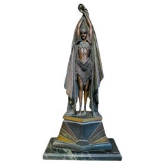 Sculpture en bronze d'une danseuse d'après Demetre Chiparus