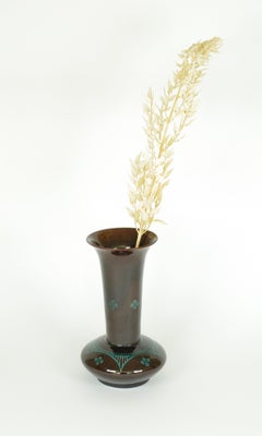 Art deco style brown vase