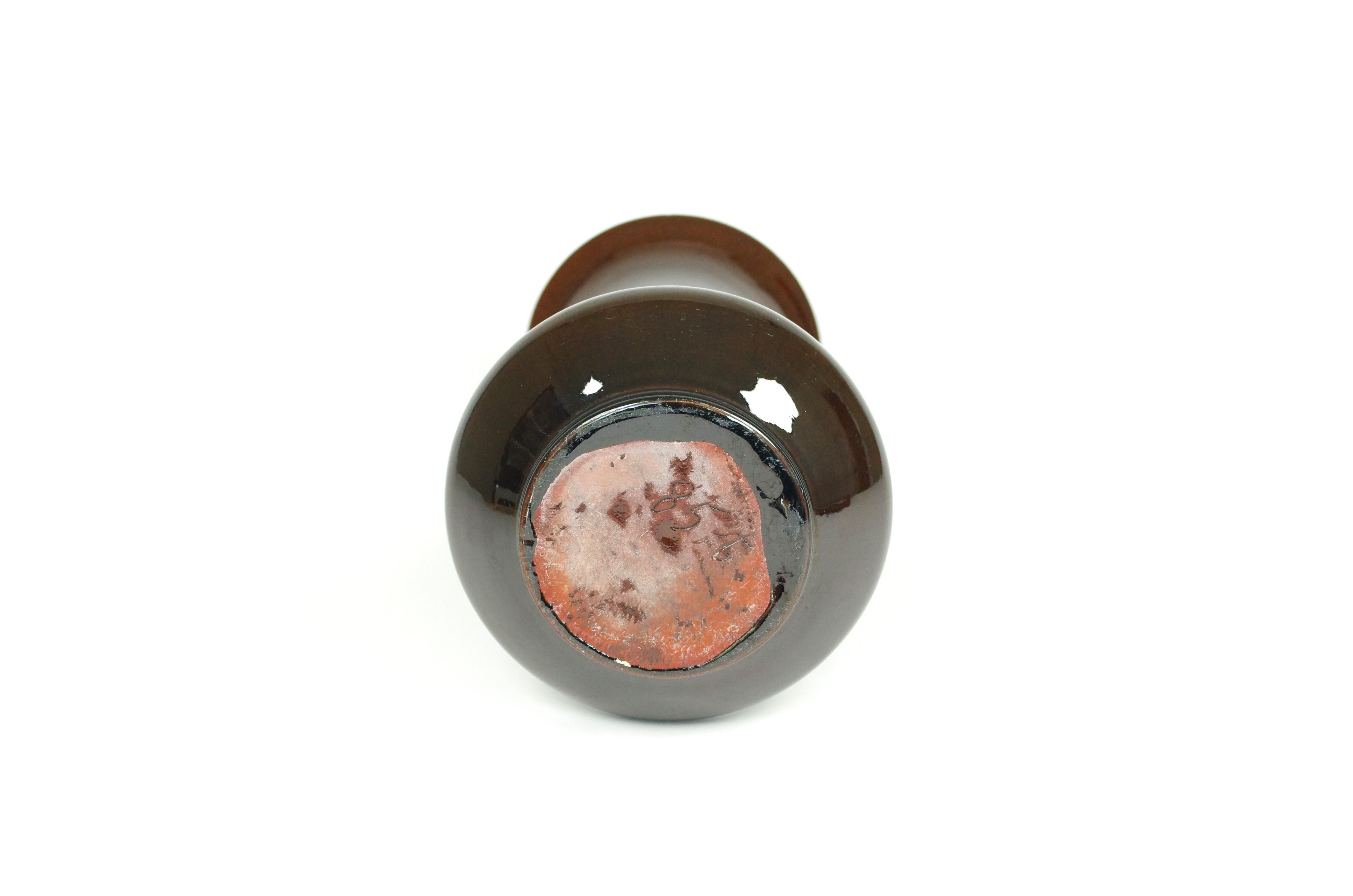 Vaso marrone in stile Art déco in vendita 2