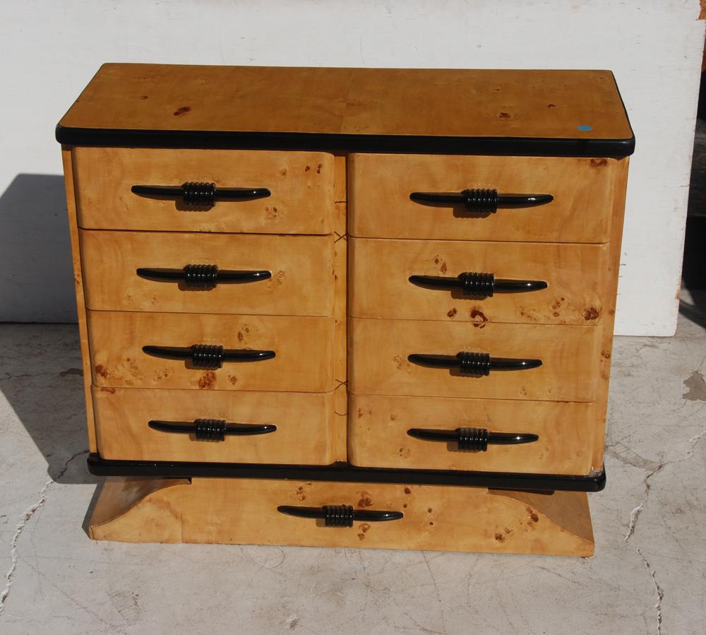 Art Deco Deco Burl Dresser