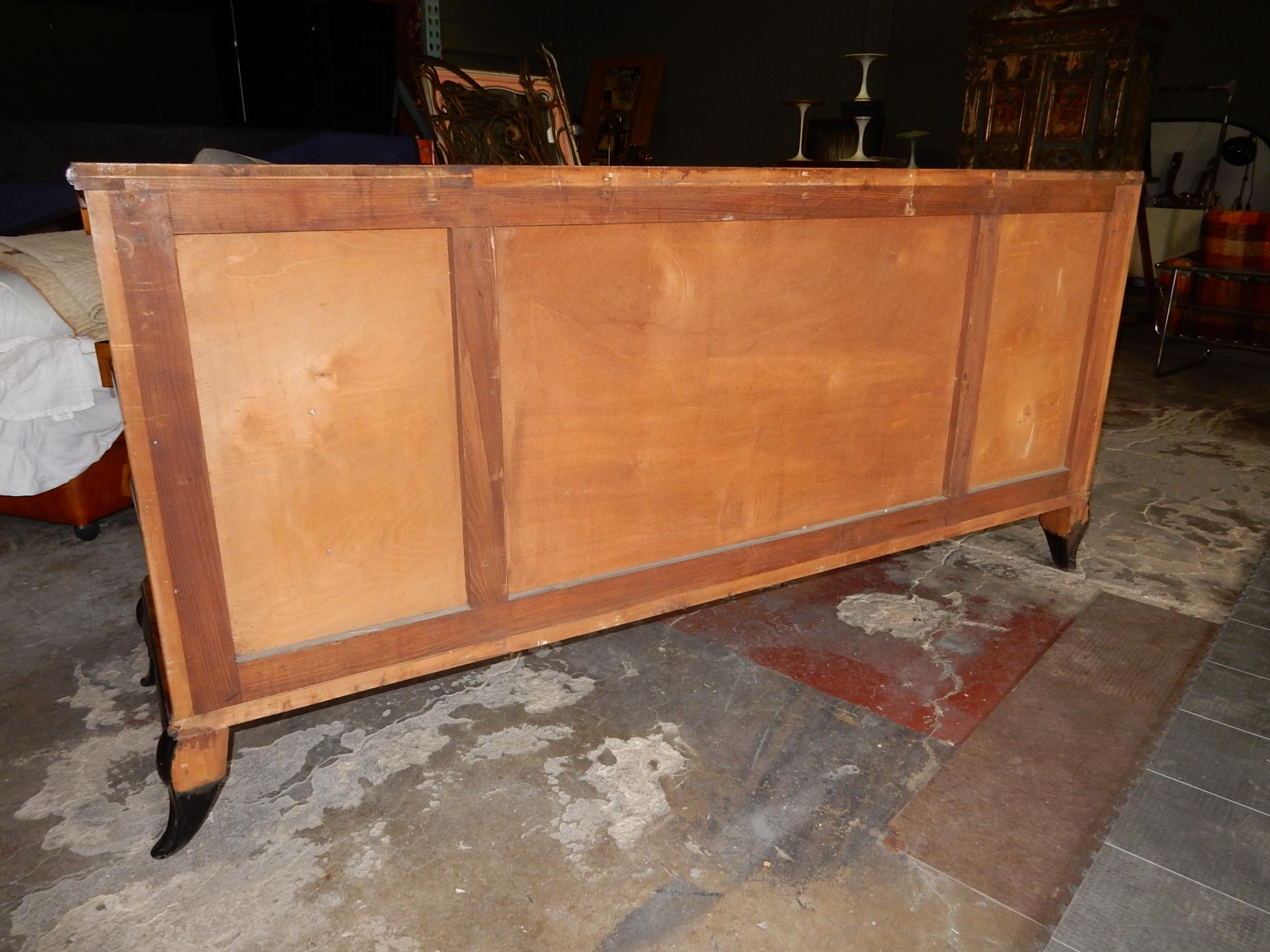 1940's Italian Burl Wood Dry Bar Sideboard Cabinet 4