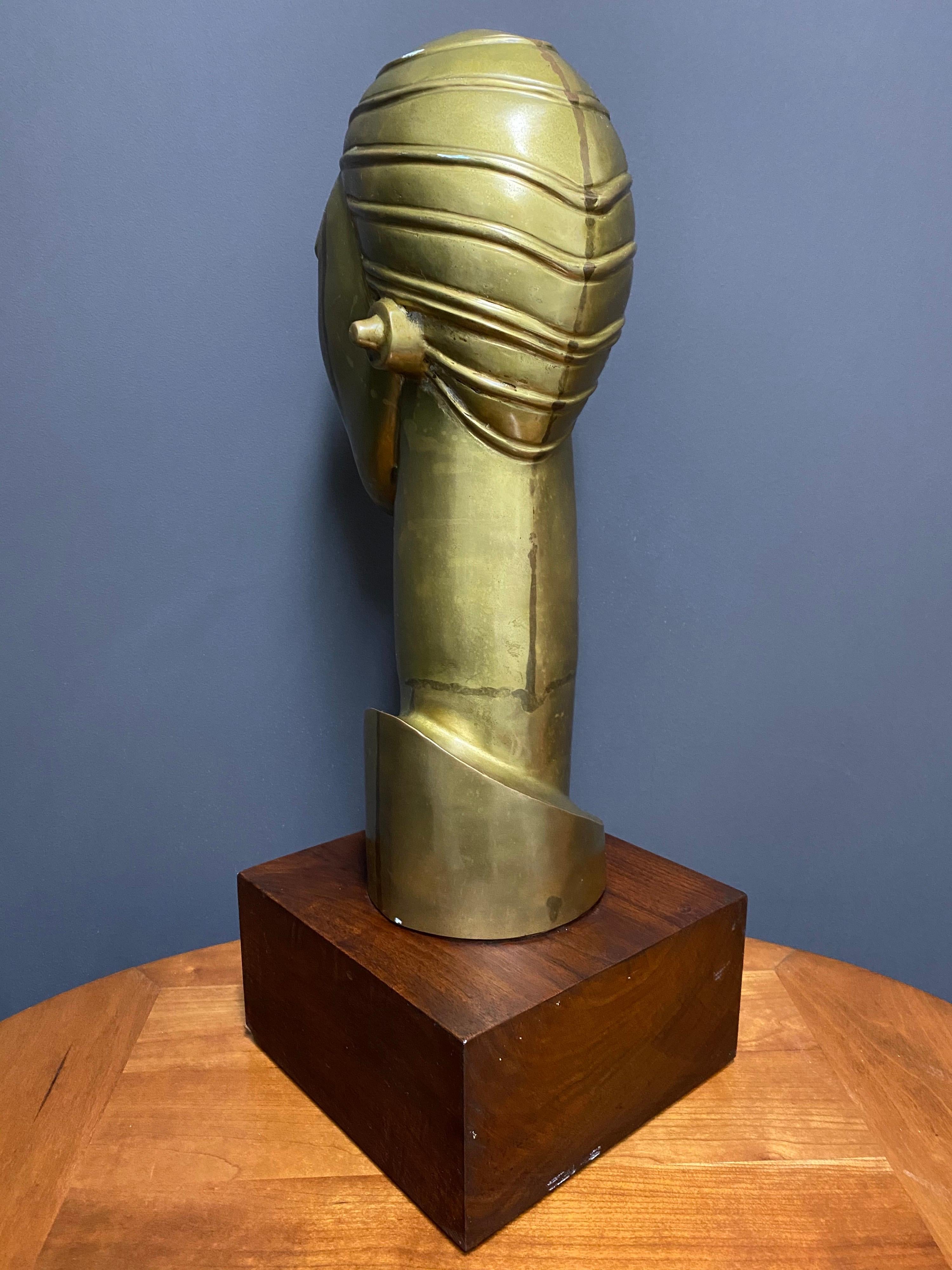 Art Deco Style Bust In Good Condition For Sale In Stockton, NJ