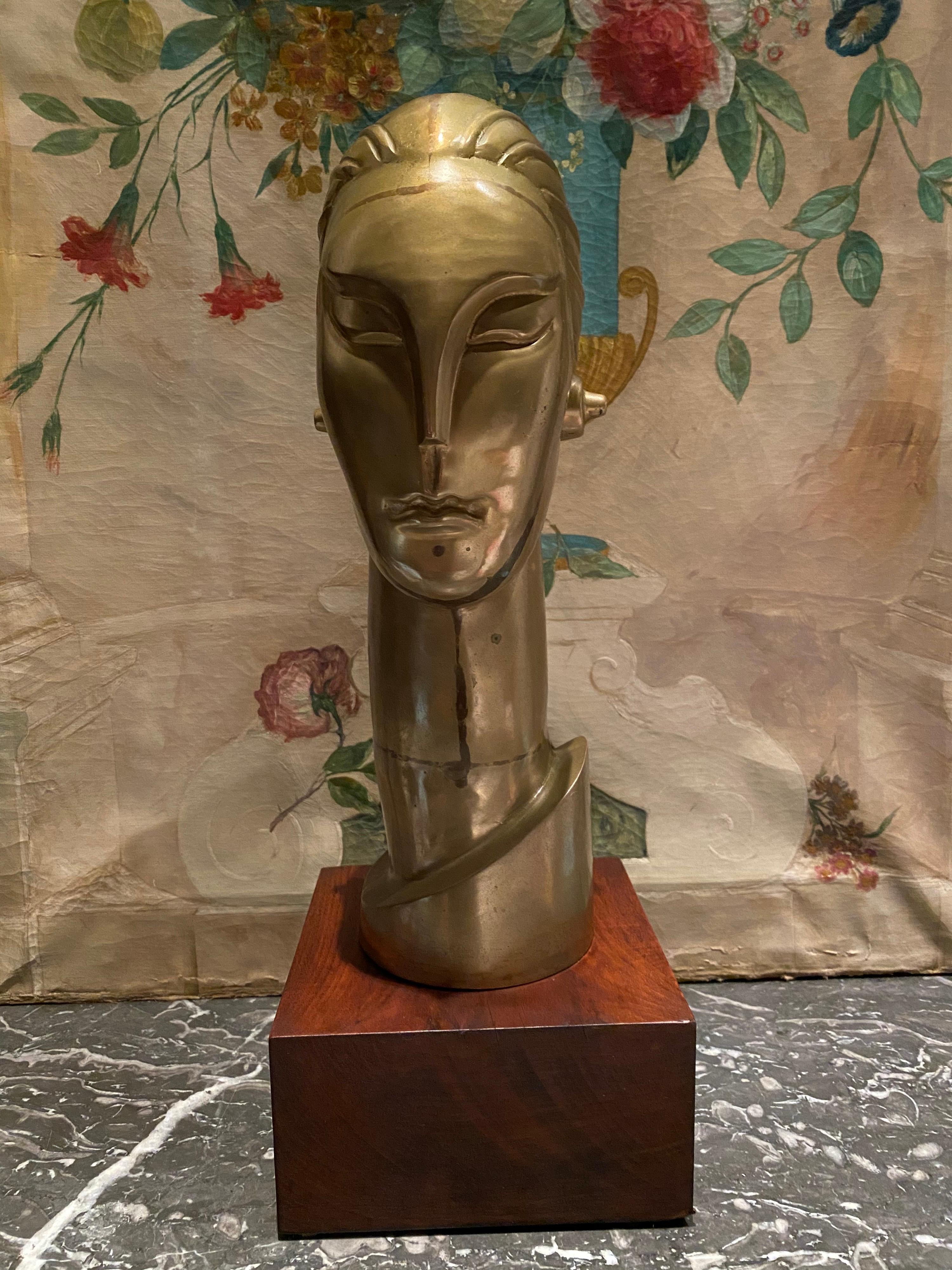 Art Deco Style Bust For Sale 1