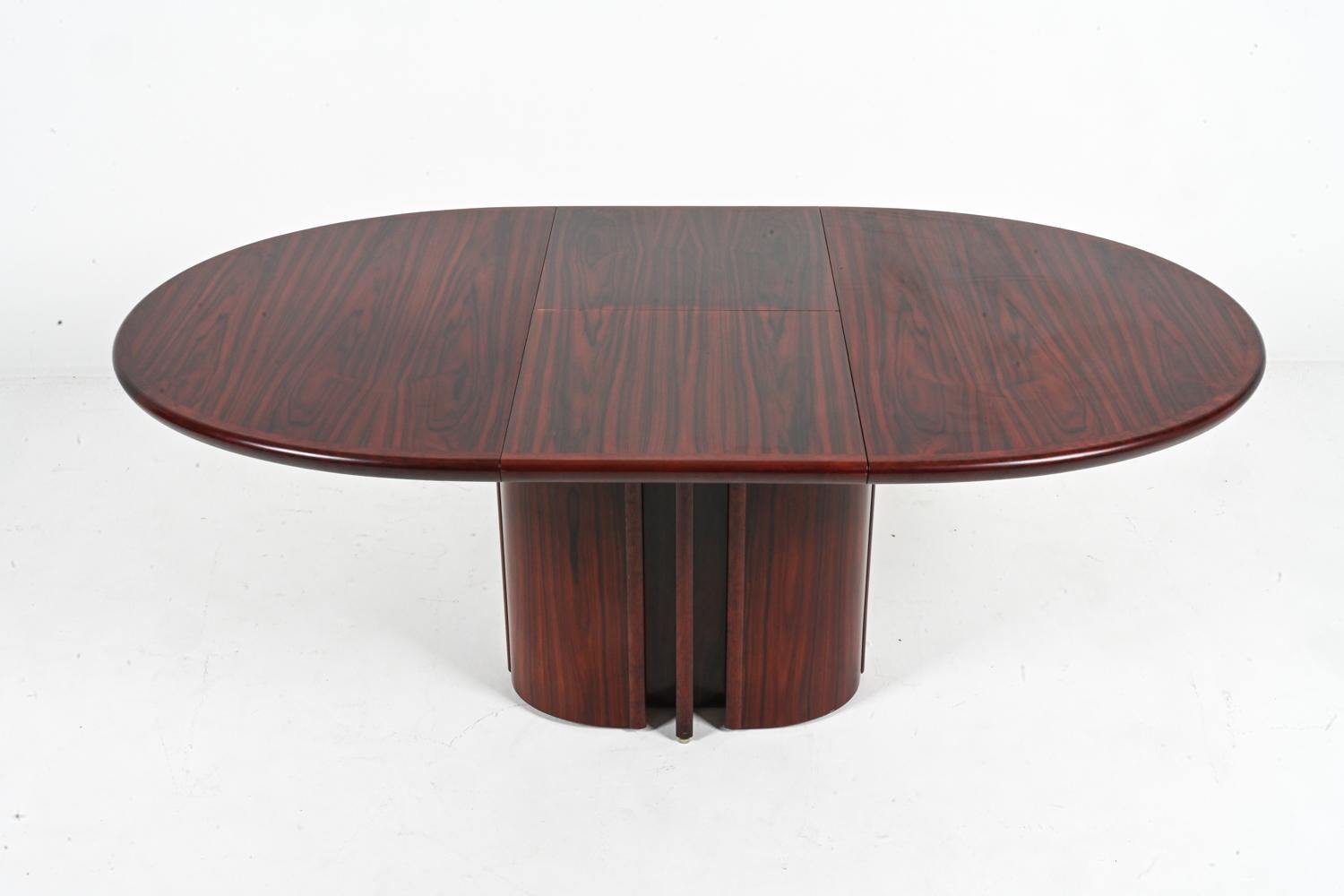 Mid-Century Modern Art Deco-Style Butterfly Leaf Dining Table by Skovby, Denmark 1970's For Sale