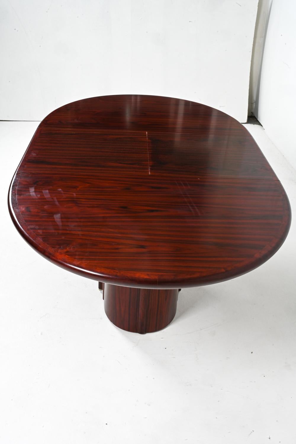 20th Century Art Deco-Style Butterfly Leaf Dining Table by Skovby, Denmark 1970's For Sale