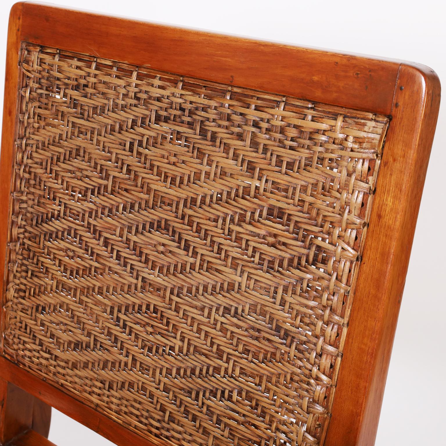 20ième siècle Ensemble de trois pièces banquette et deux chaises de style Art Déco Caraïbes en vente