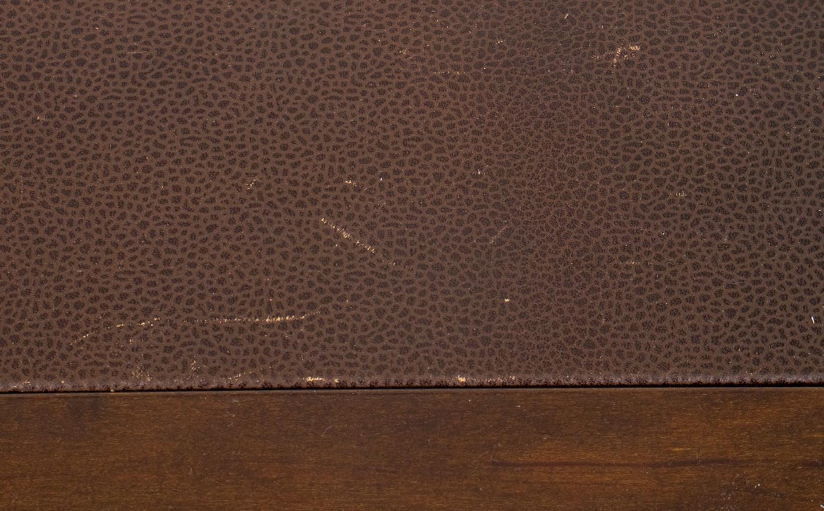 20th Century Art Deco Style Caviar Leather Inset Desk