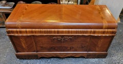 Art Deco Style Cedar Chest / Trunk by Ed Roos Company 1940's