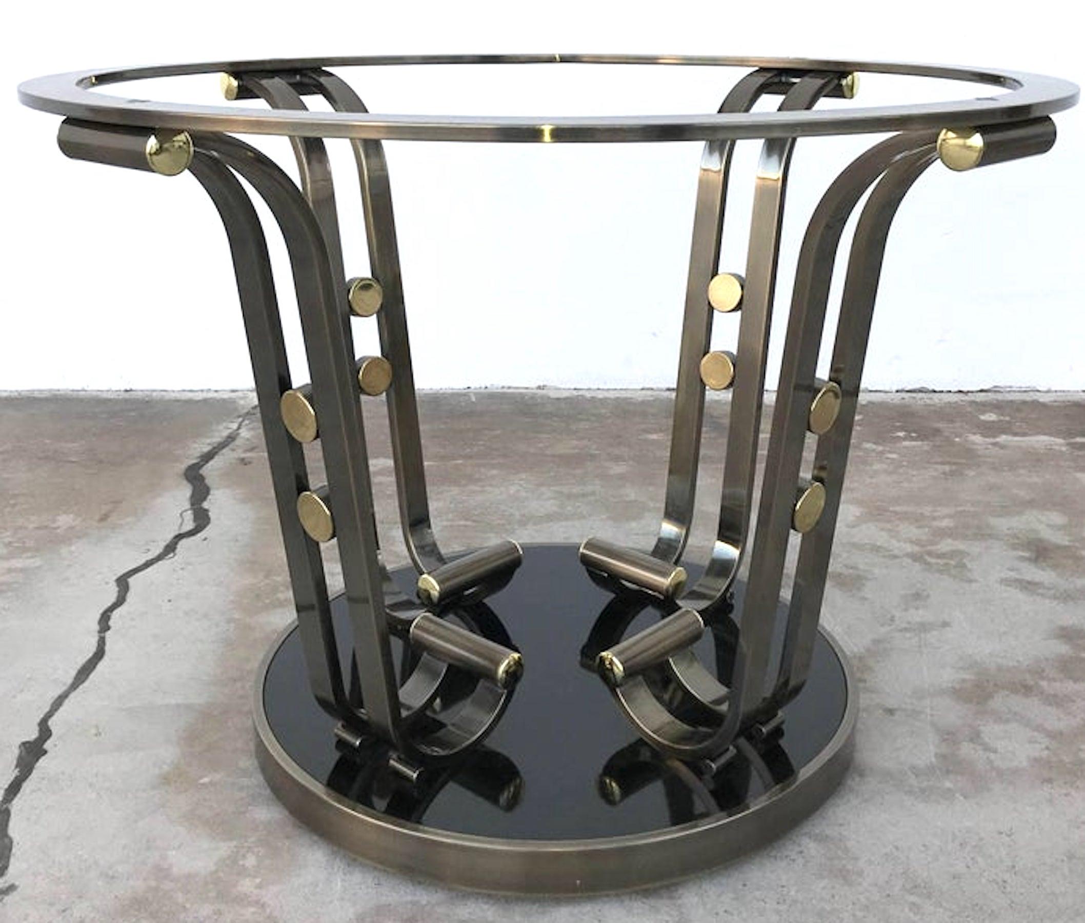 art deco metal table