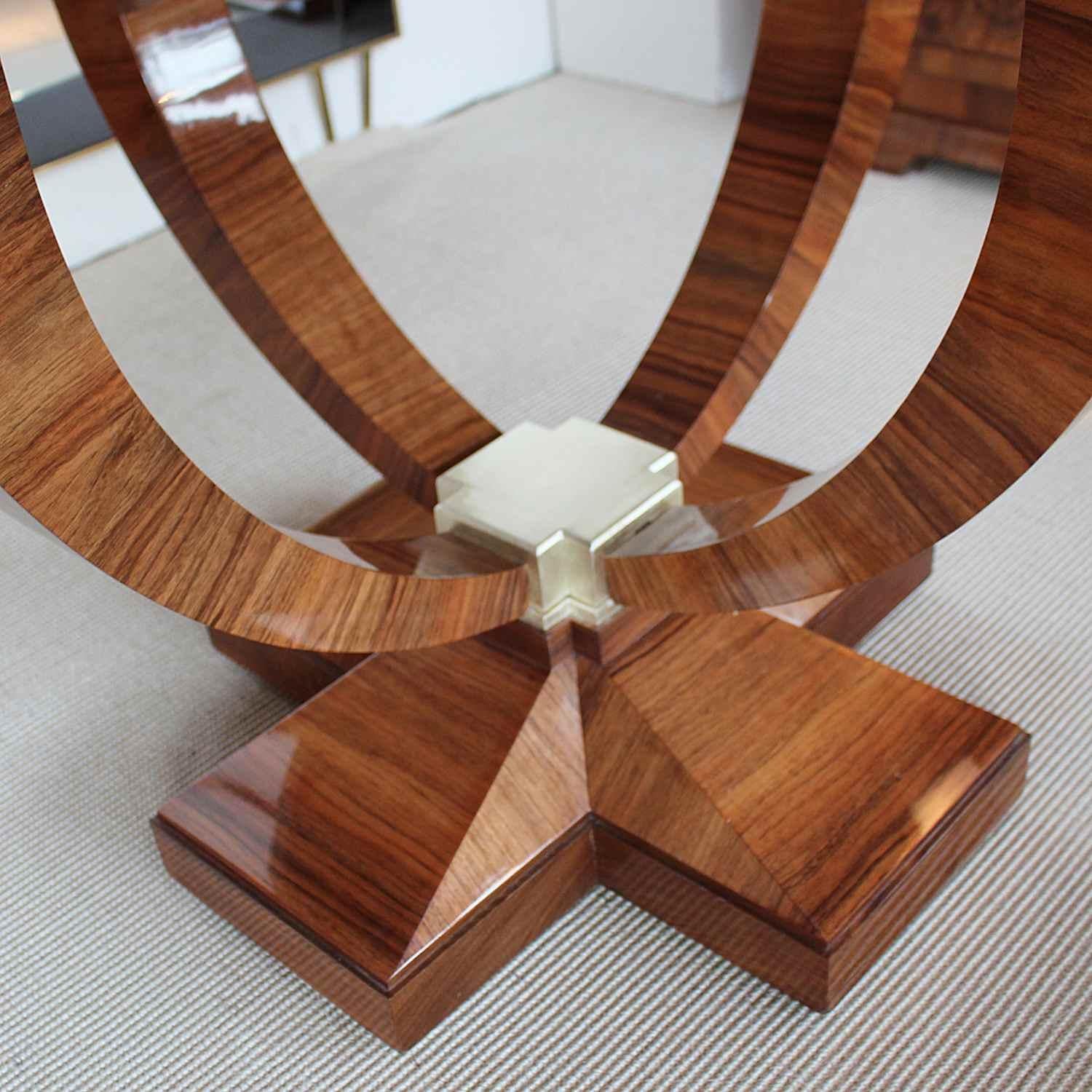 Walnut Art Deco Style Centre Table