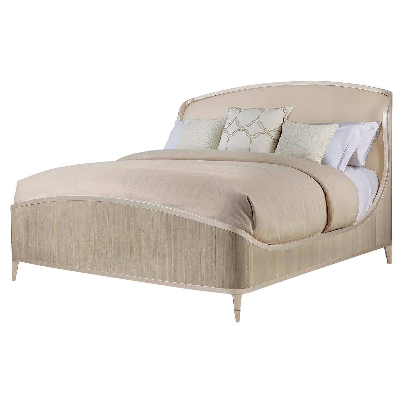 Art Deco Style Champagne Shimmer King Bed