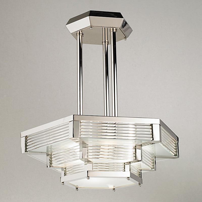 Contemporary Art Deco Style Chandelier For Sale