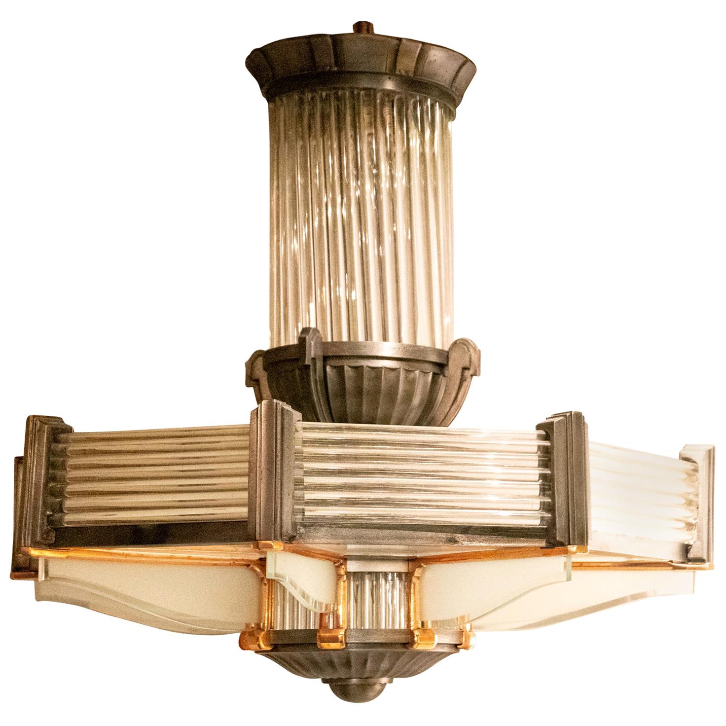 Art Deco style Chandelier At 1stDibs