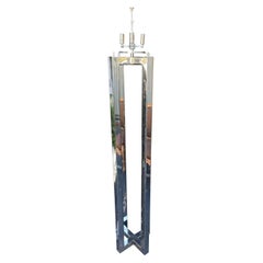 Art Deco Style Chrome Architectural Floor Lamp