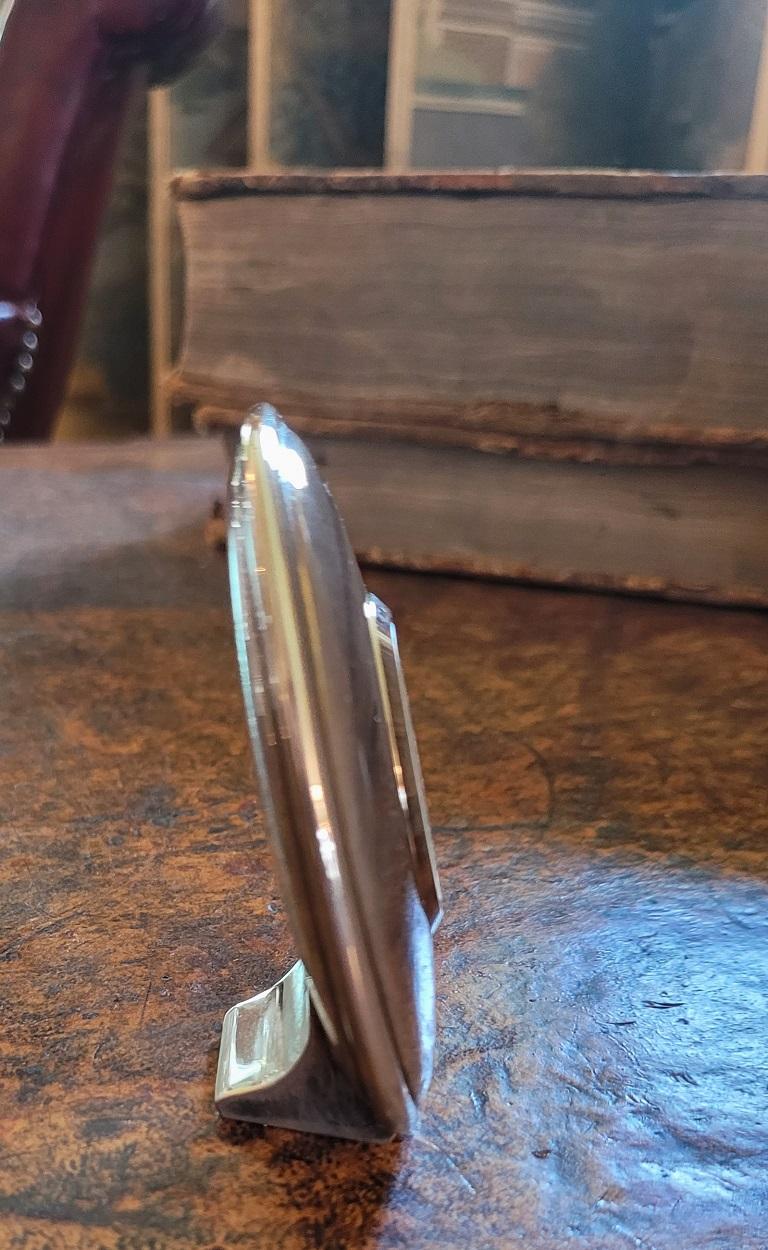 Schreibtisch Zeitmesser im Art-déco-Stil aus Chrom oder Silber im Zustand „Gut“ im Angebot in Dallas, TX