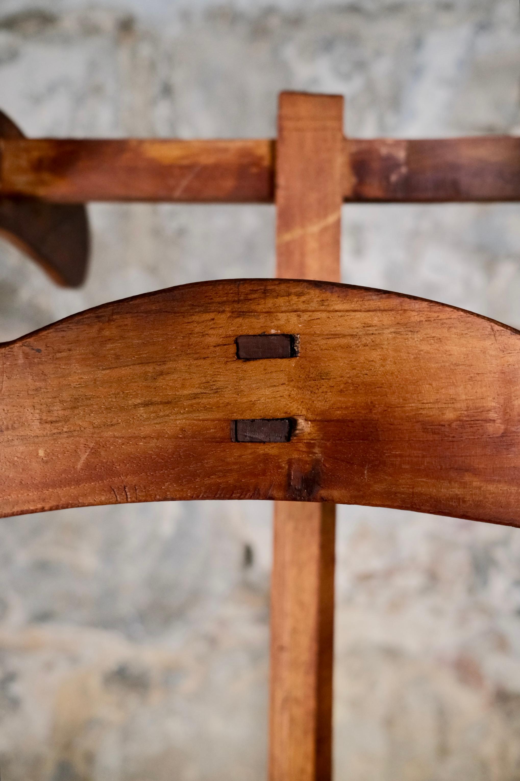 Appendiabiti in stile Art Déco in quercia, prodotto in Francia, inizio XX secolo in vendita 4