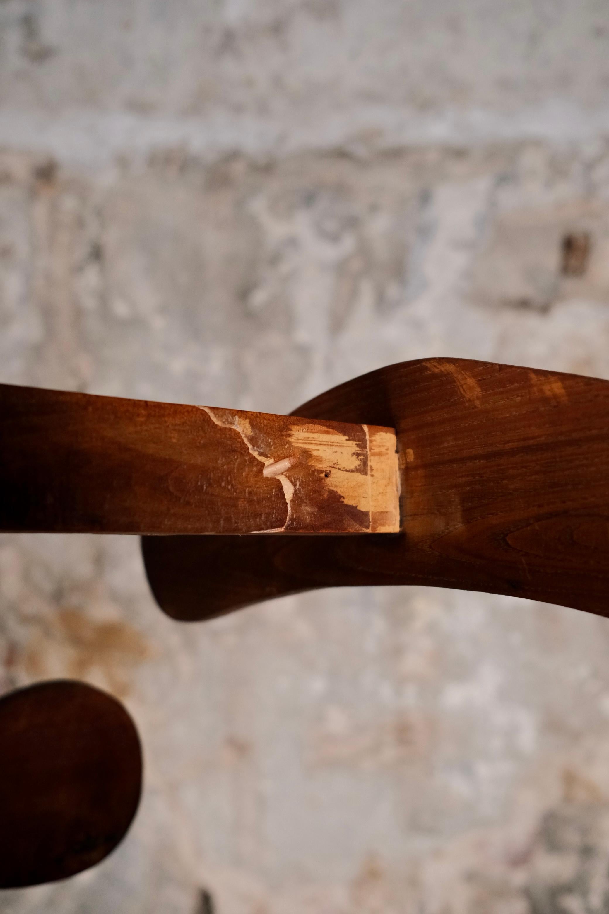 Appendiabiti in stile Art Déco in quercia, prodotto in Francia, inizio XX secolo in vendita 11