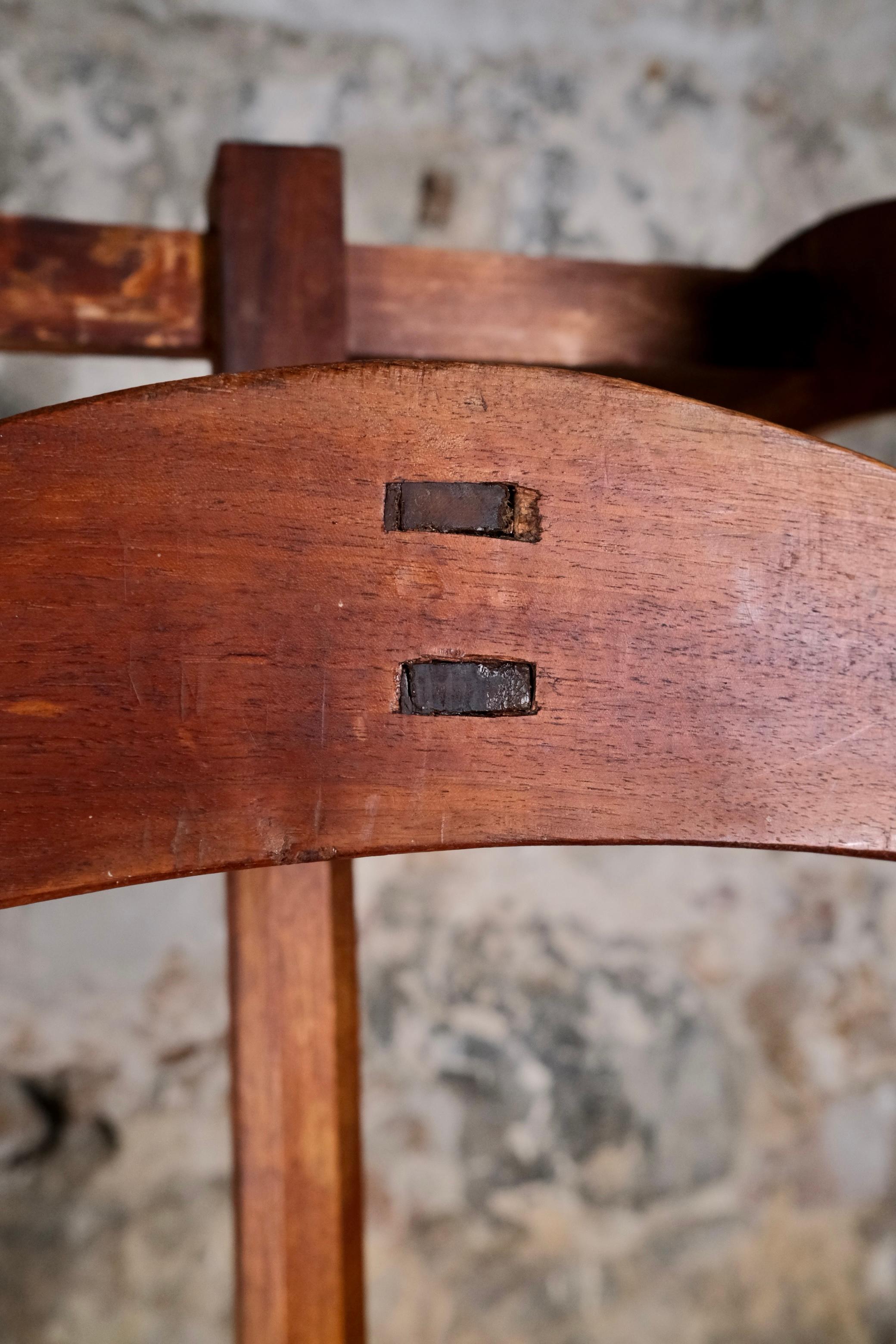 Appendiabiti in stile Art Déco in quercia, prodotto in Francia, inizio XX secolo in vendita 2