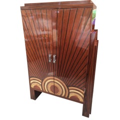 Art Deco Style Cocktail Cabinet Dry Bar 