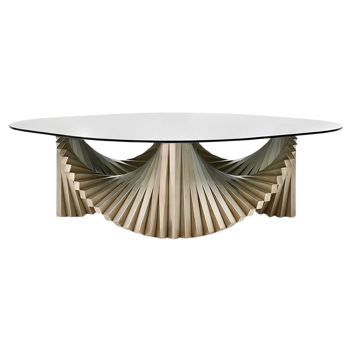 Table basse de style Art déco fabriquée entièrement à la main dans des finitions personnalisées