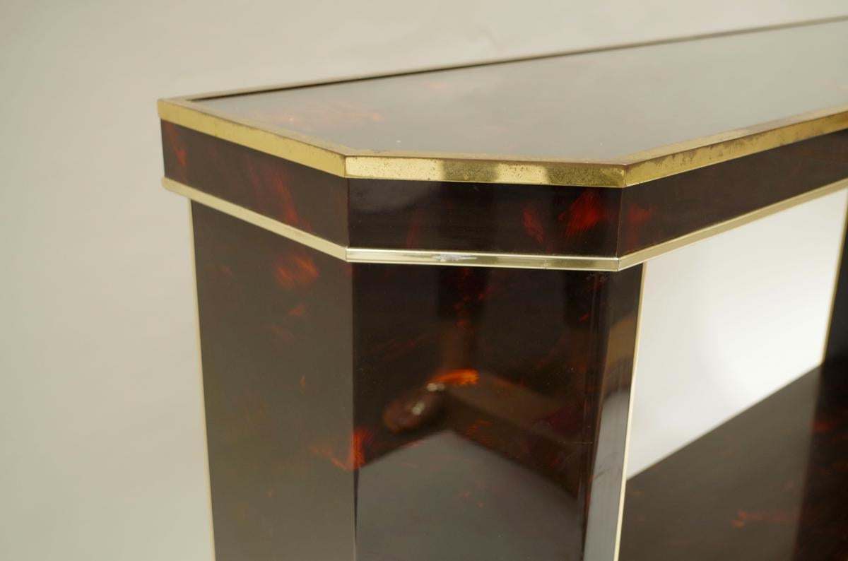 Art Deco Style Console, Painted in Tortoiseshell Way, circa 1980 1