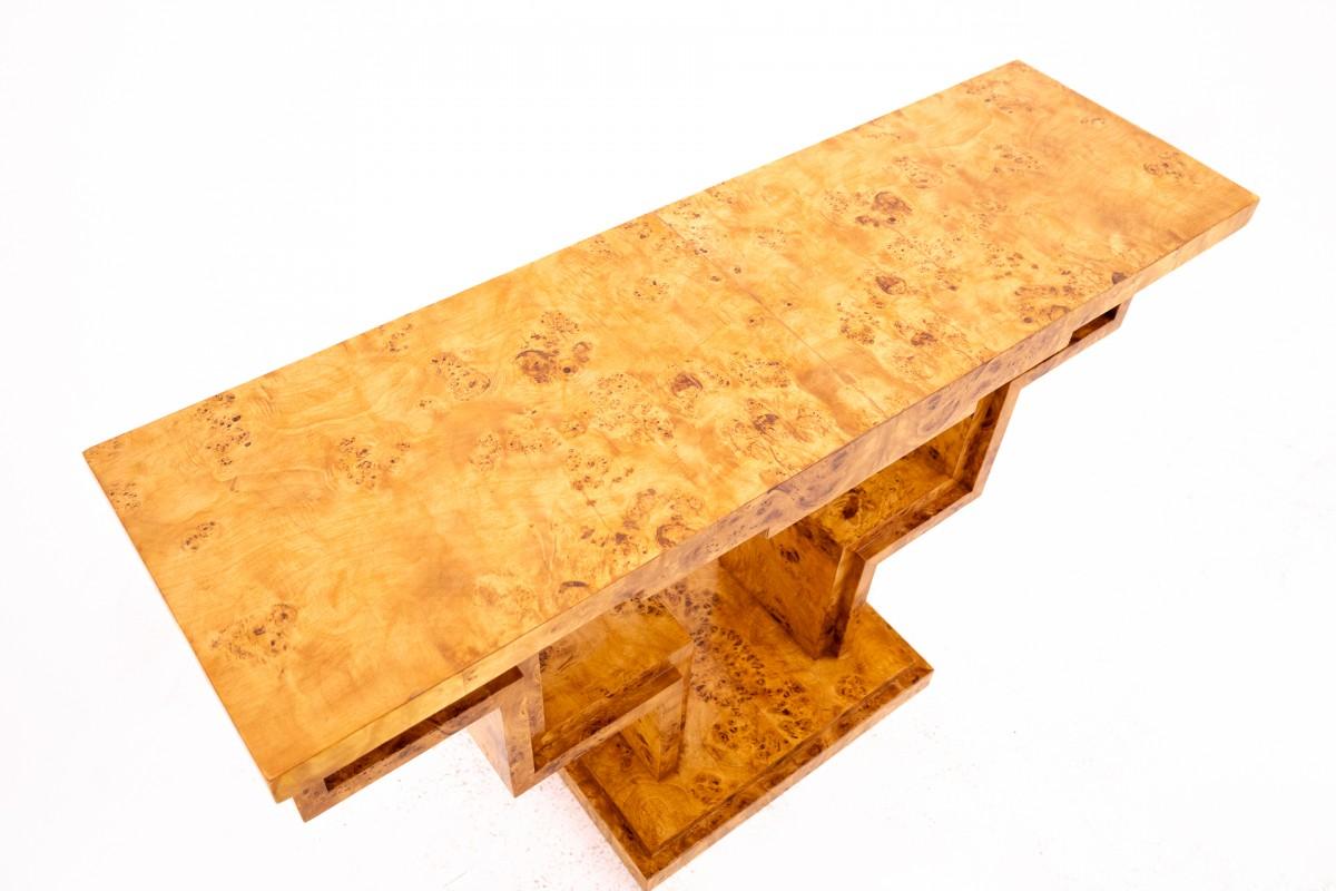 Art Deco style console, Poland, 1950s. In Good Condition For Sale In Chorzów, PL