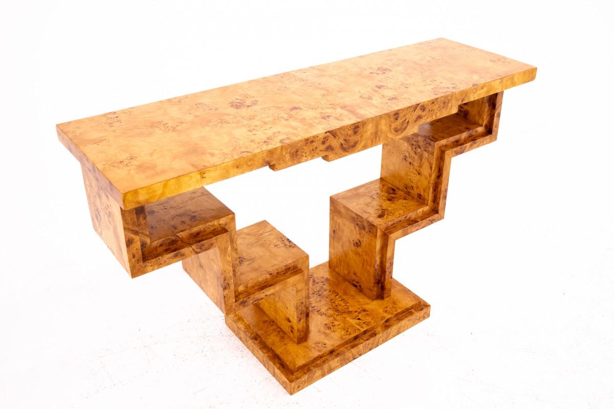 Mid-20th Century Art Deco style console, Poland, 1950s. For Sale