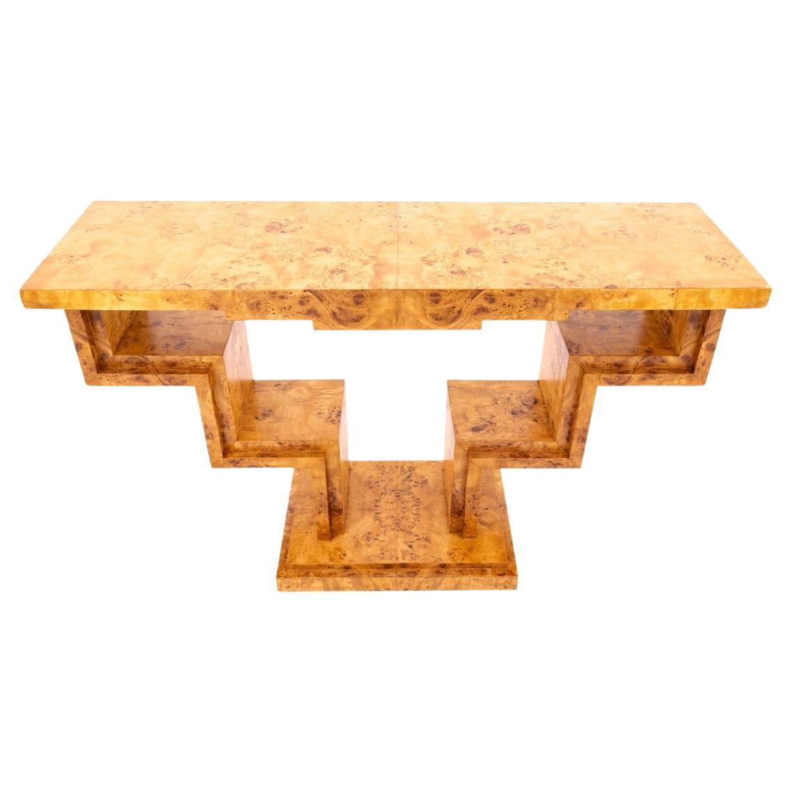 Art Deco style console, Poland, 1950s.