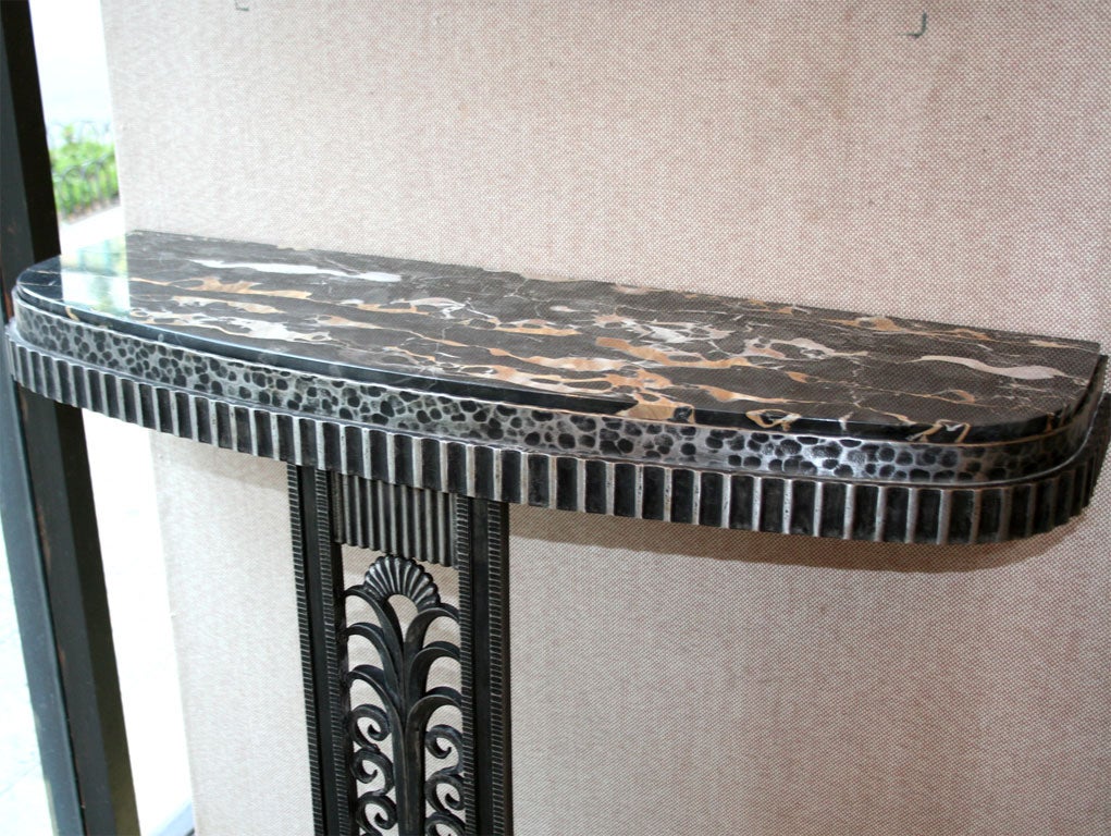 20th Century Art Deco Style Console Table after Edgar Brandt
