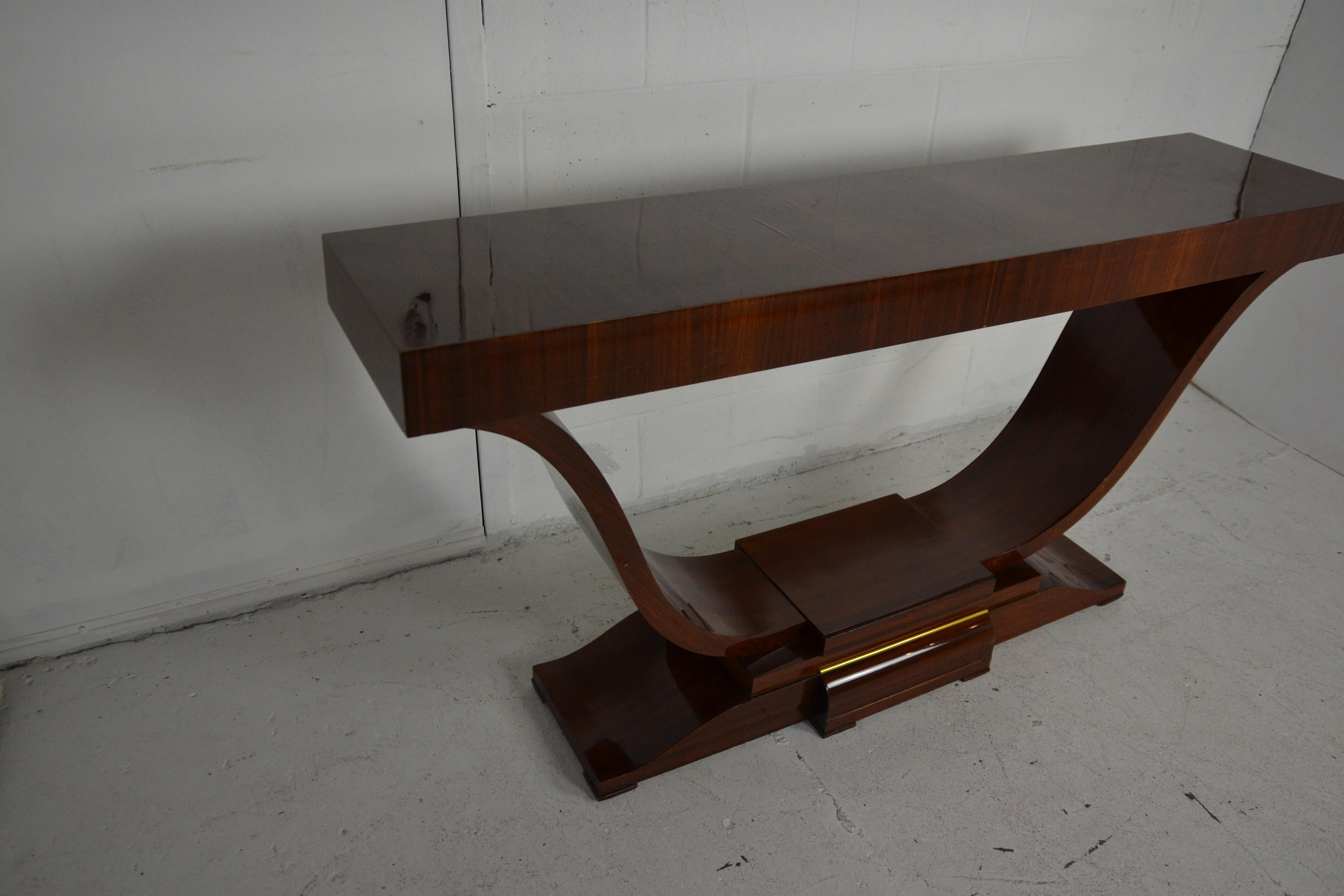North American Art Deco Style Console Table