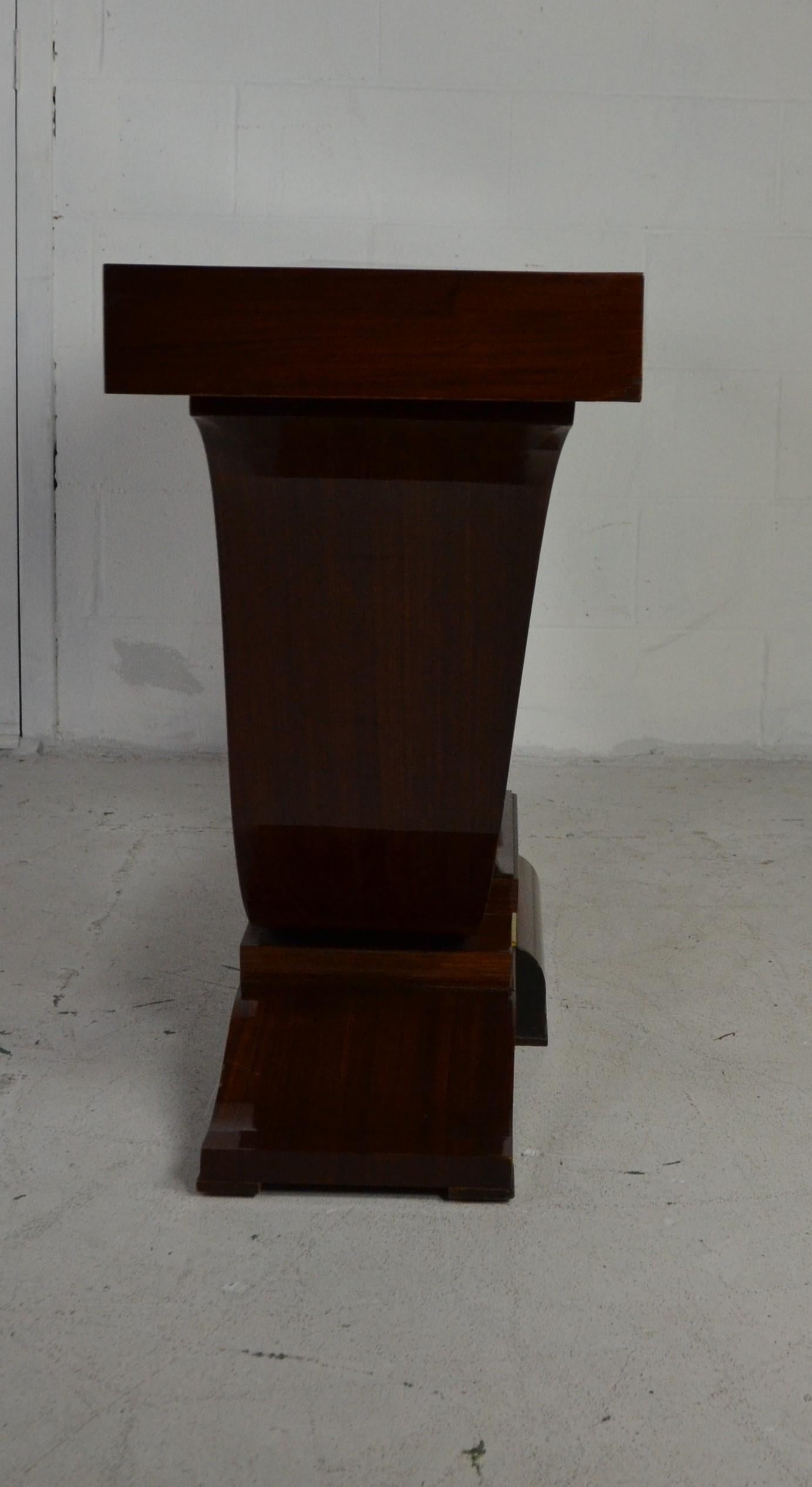 Wood Art Deco Style Console Table