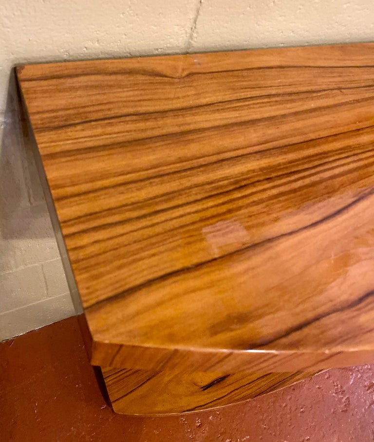 Art Deco Style Console Table Mid Century Modern Heavy Three Chrome