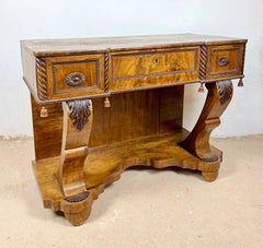 Mesa consola de estilo Art Déco con un cajón