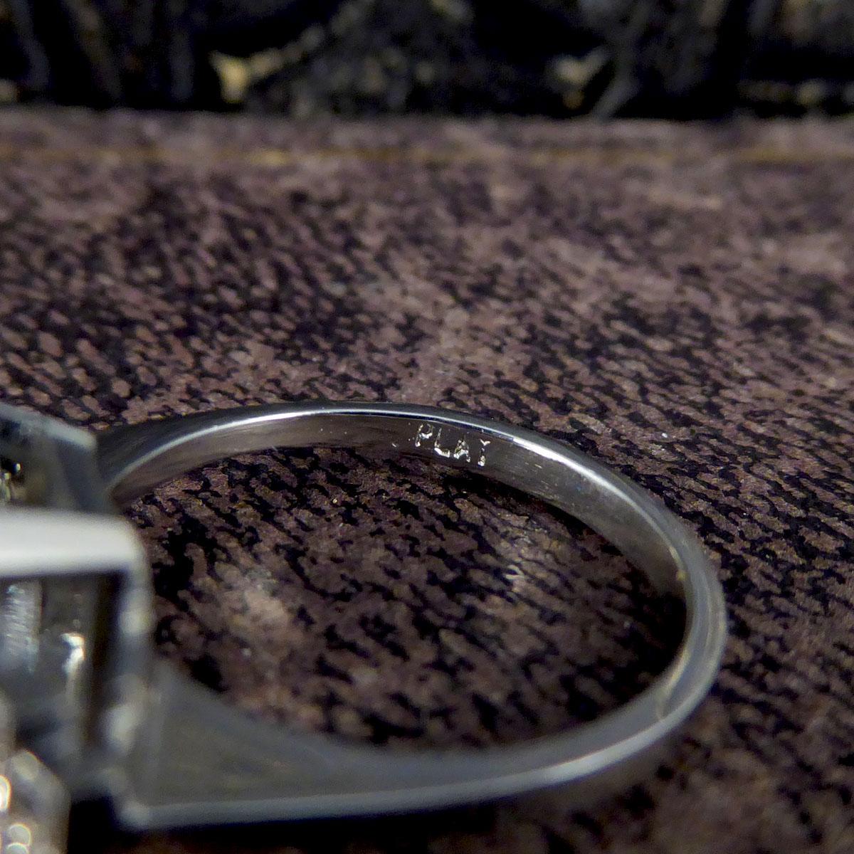 Zeitgenössischer Art-Déco-Ring aus Platin mit 3,30 Karat Aquamarin und Diamant für Damen oder Herren