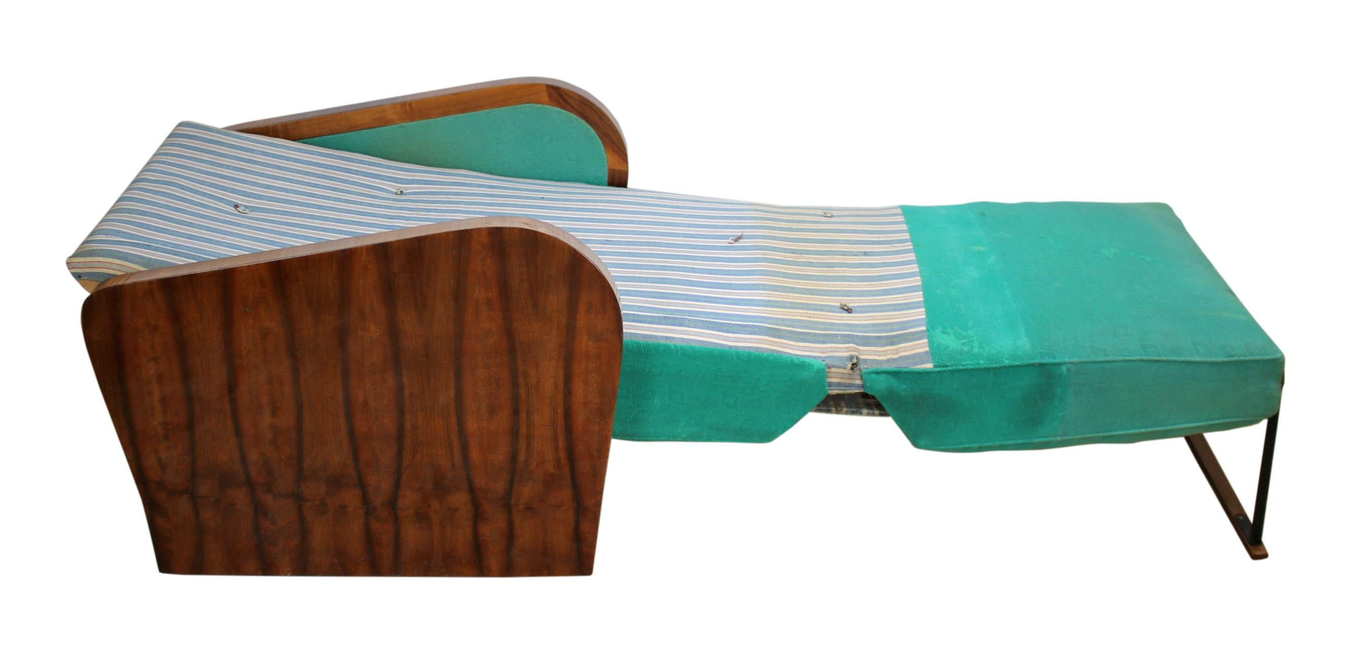 Cabrio-Sessel im Art-Déco-Stil (Polster) im Angebot