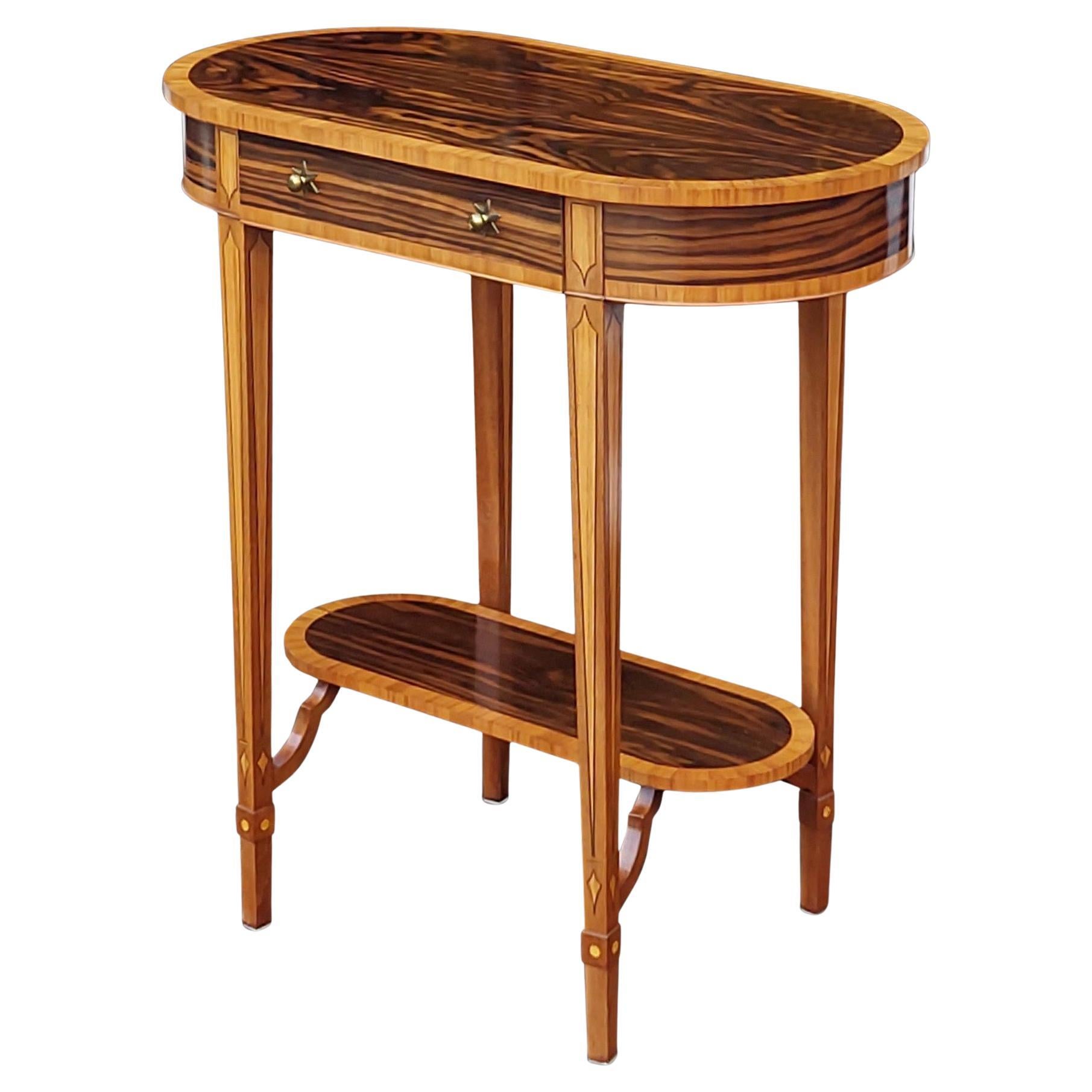 Art Deco style Crossbanded Macassar Ebony Lamp Table