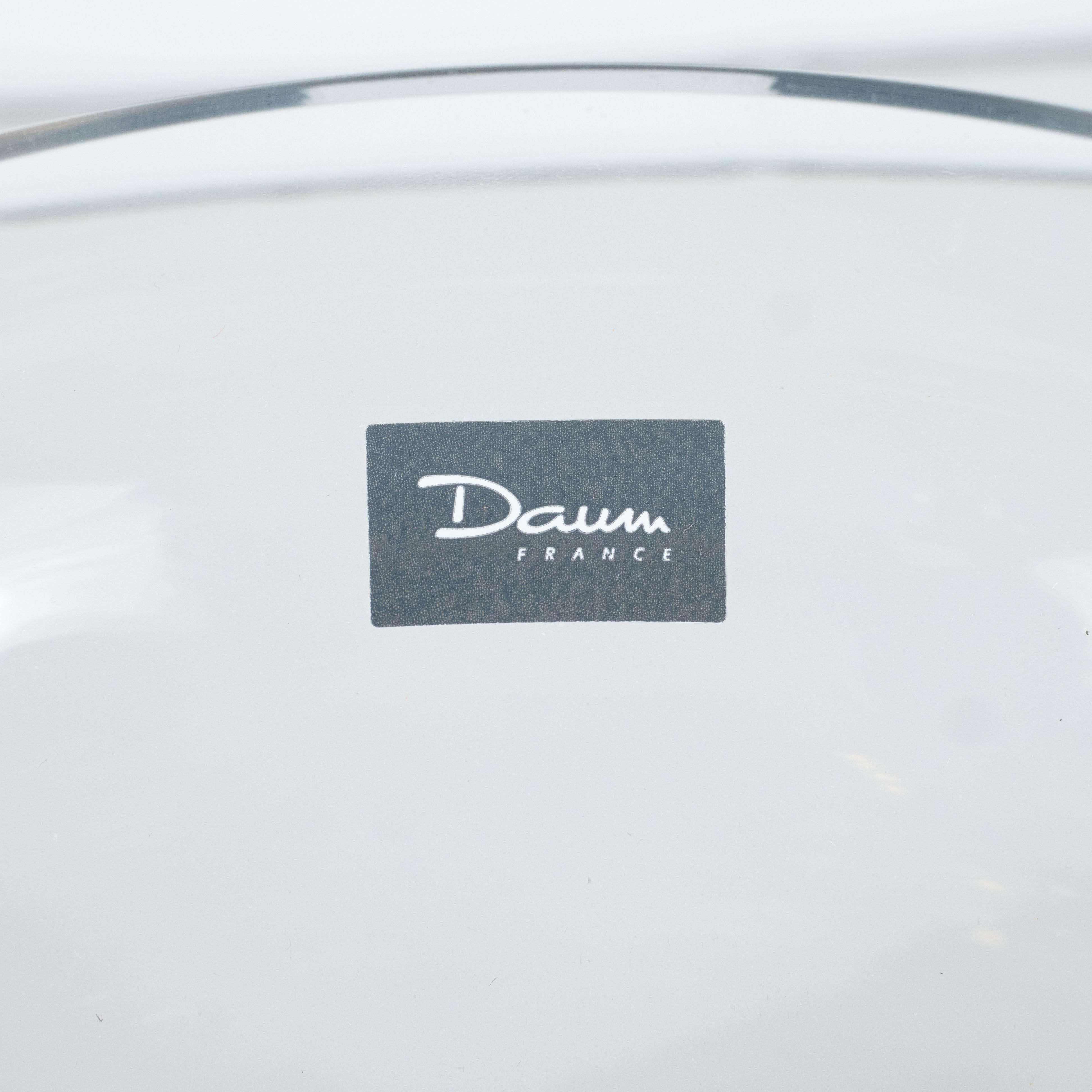 French Art Deco Style Crystal and Pâte de Verre Papillon Coupe by Daum