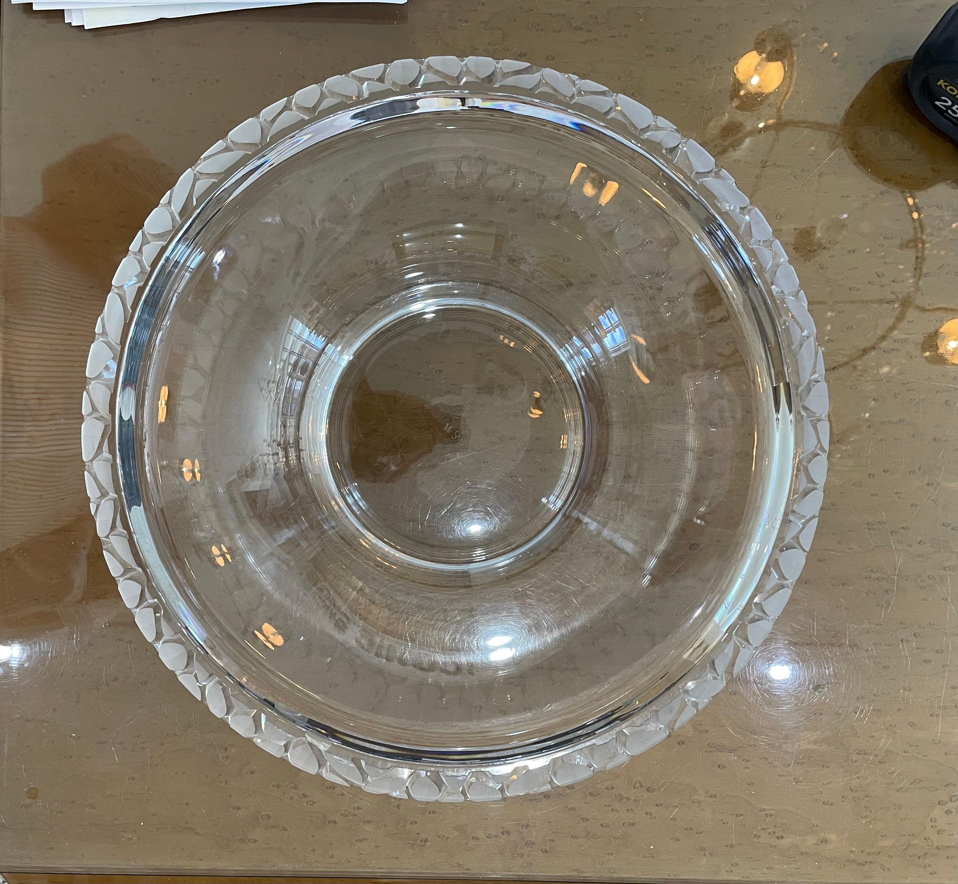 Art Deco Style Crystal Bowl by Mikasa For Sale 6
