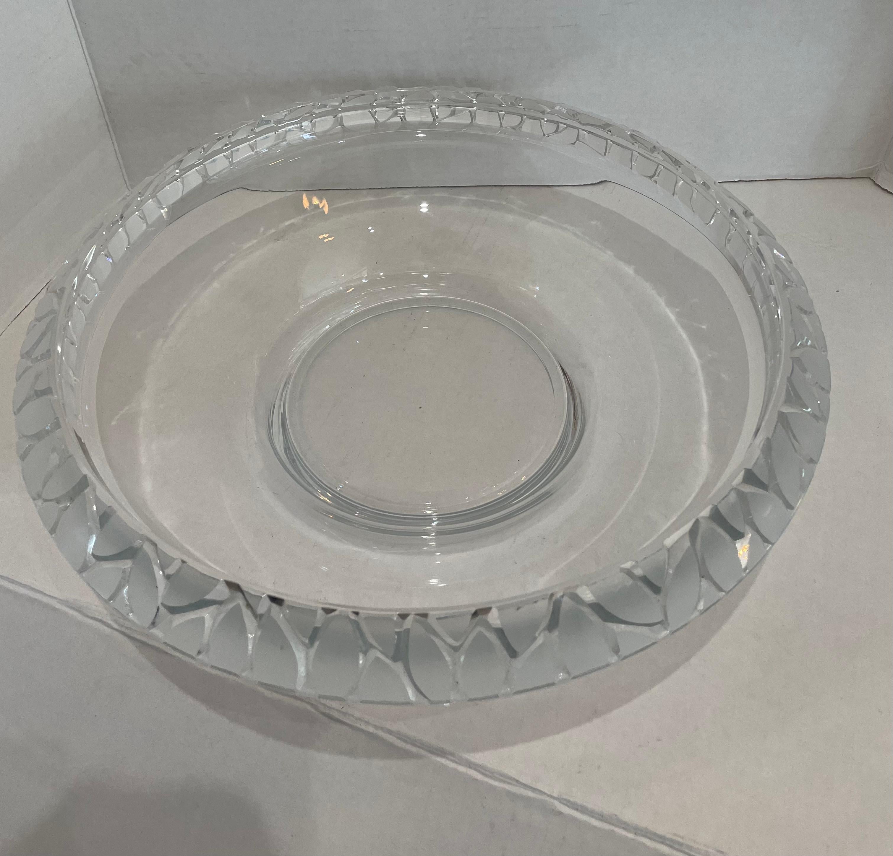 Art Deco Style Crystal Bowl by Mikasa For Sale 1