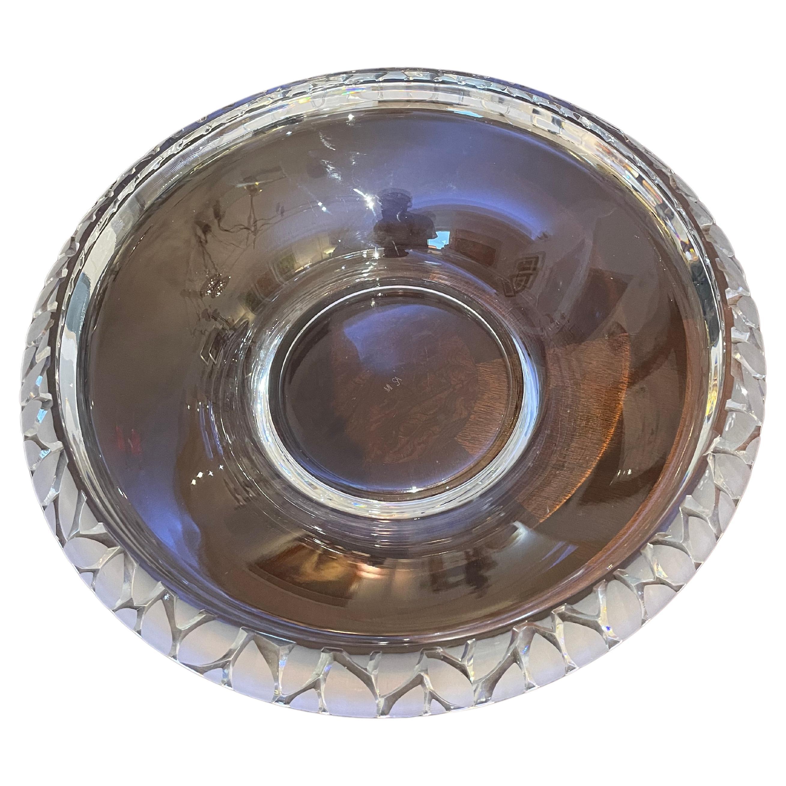 Art Deco Style Crystal Bowl by Mikasa For Sale 3