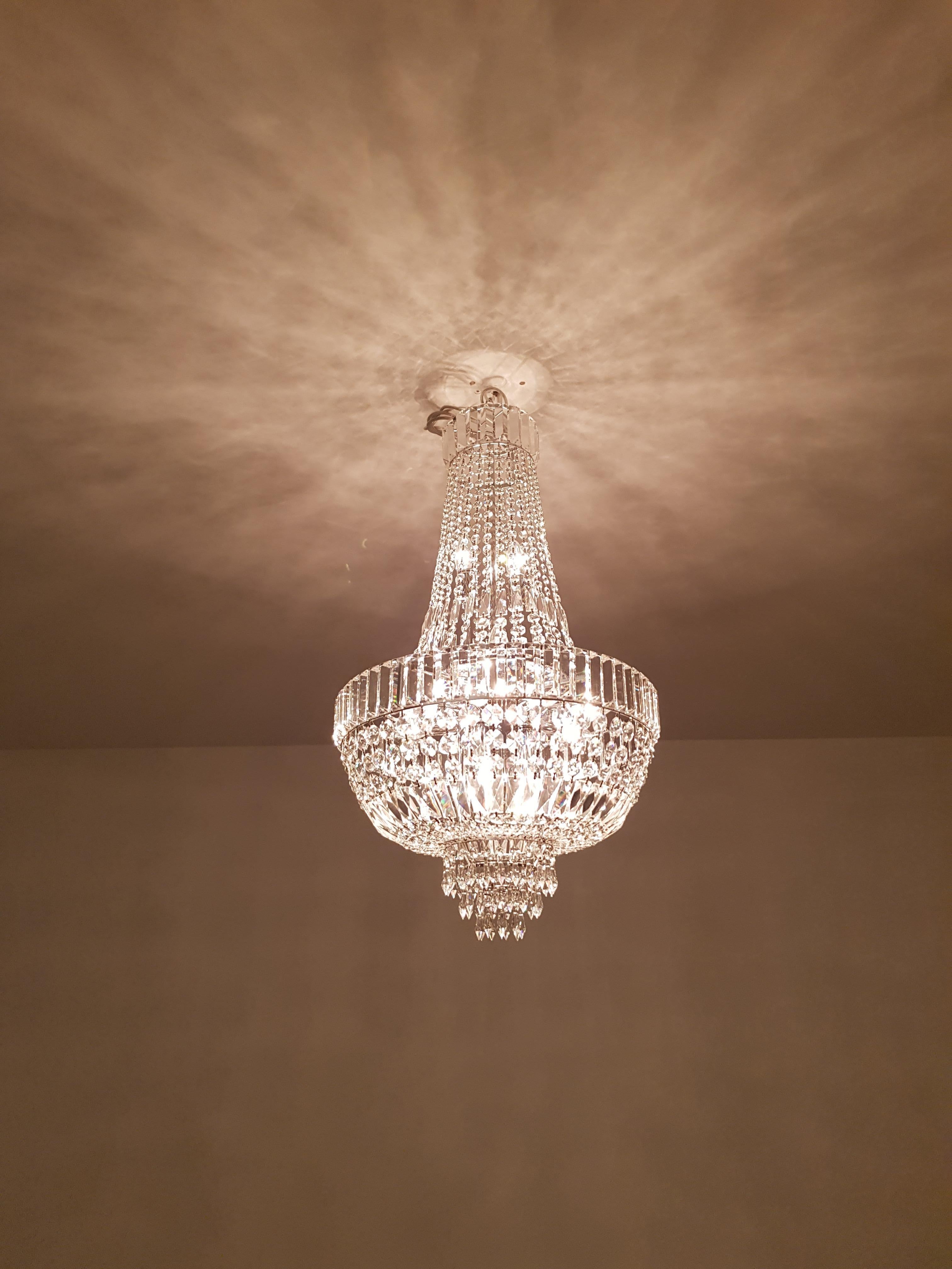 Art Deco Crystal Chandelier - Empire Elegance in Customizable Sizes

Introducing a new Art Deco crystal style chandelier that captures the grandeur of the Empire era while offering modern sophistication. Crafted with exquisite lead crystal, this