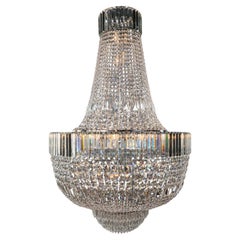 Lámpara de Cristal Estilo Art Decó Imperio Sac a Pearl Palace Lámpara Cromo