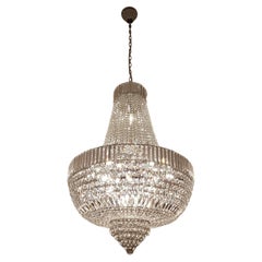 Lámpara de Cristal Estilo Art Decó Imperio Sac a Pearl Palace Lámpara Cromo