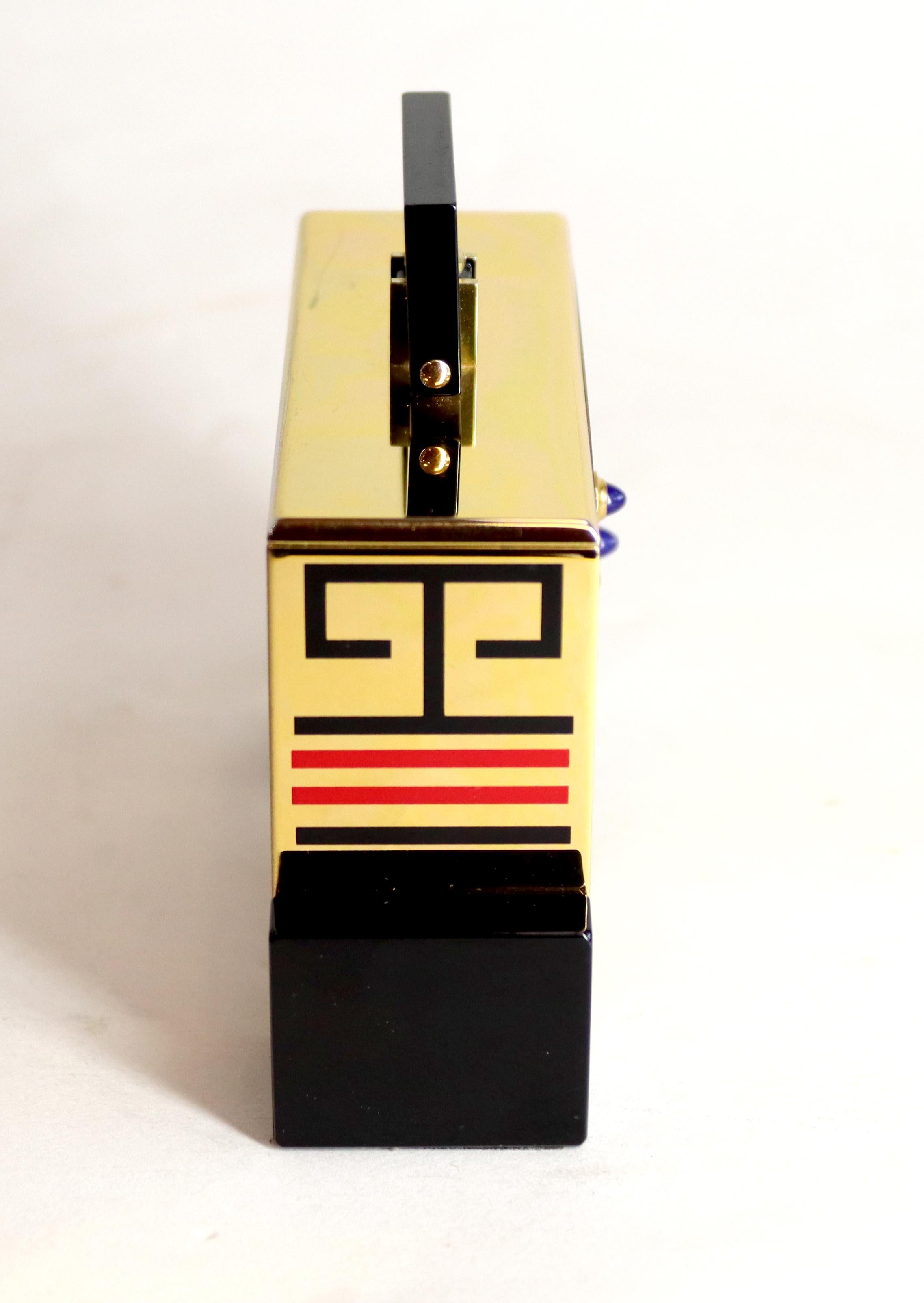 Art Deco Style 'Cube' Alarm Clock by Cartier In Excellent Condition In Amersham, GB