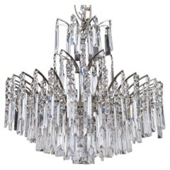 Art Deco Style Cut-Crystal Circular Chandelier