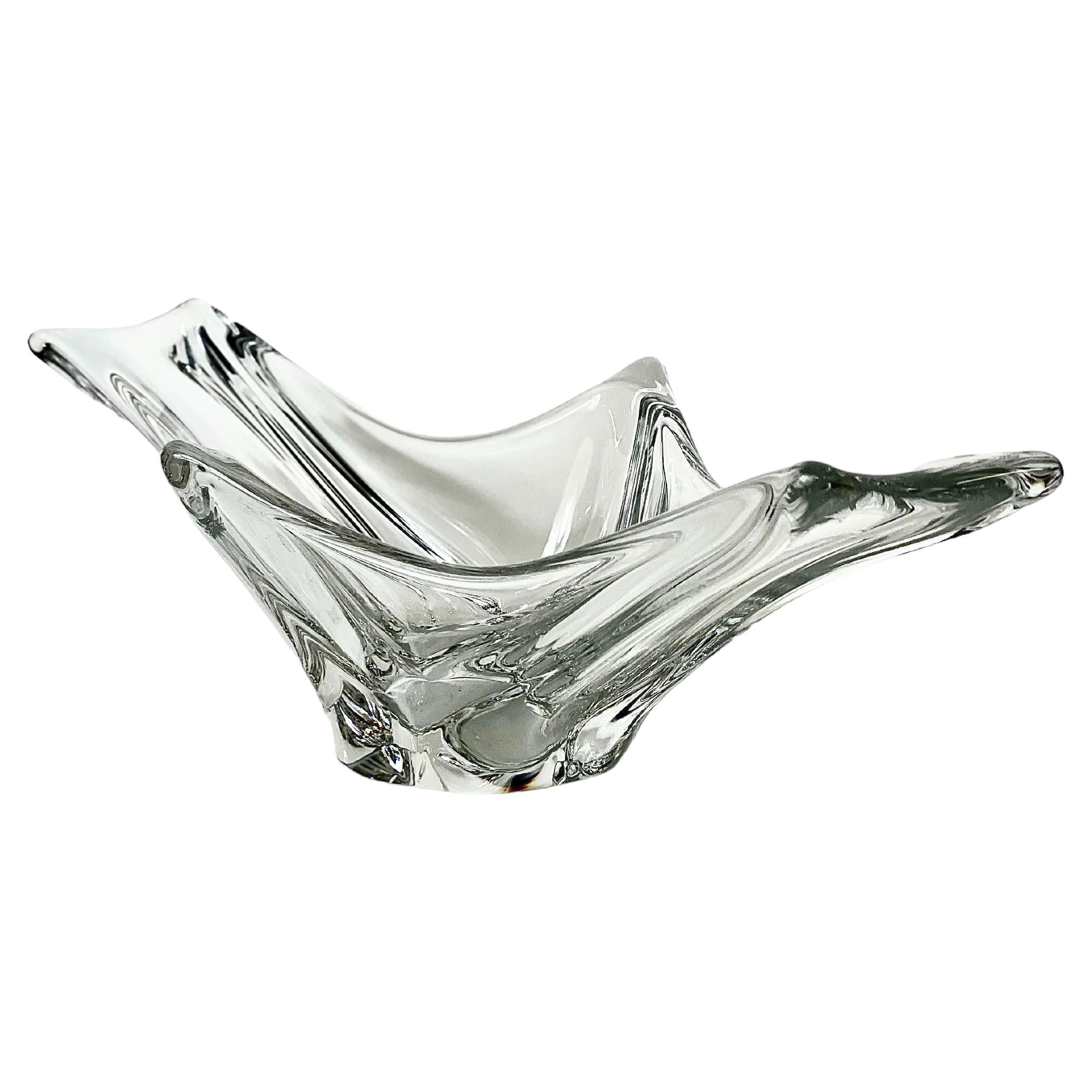 Art Deco Style Daum Crystal Fruit Dish